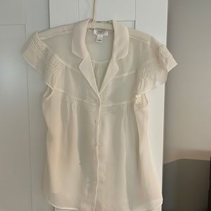 Ivory blouse size 10